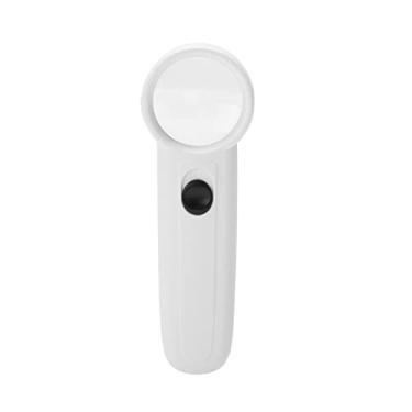 Imagem de Lupa de Plástico Abs Com Iluminação Led, Lupa 5x/15x/40x para Inspeção Eletrônica, Indústria de Beleza Branca (MG6B -2 15 vezes)