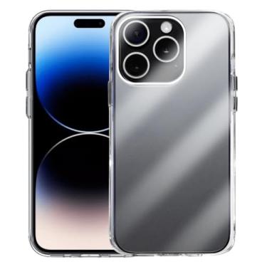 Imagem de Capa Capinha Clear Case Space Compatível iPhone 14 Pro Max Rígida Anti Amarelamento Resistente