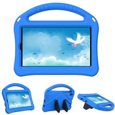 Imagem de Capa infantil para tablet Walmart Onn 17.8 cm Gen 4 2024 (Modelo: 100135924) para crianças Gril Boy, UUcovers com suporte/alça de espuma EVA macia, suporte leve para tablet Onn de 7 polegadas, azul