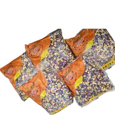 Imagem de kit c/10 Confete Colorido pacote 100g Festa Carnaval Folia - sm decora