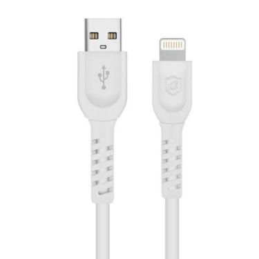 Imagem de Cabo Dual Shock ( iPhone / iPad ) Lightning - Branco - 2 metros (MFI Homologado) - Gshield