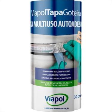 Imagem de Viapol Fita Adesiva Tapa Goteira 30Cmx10Mt