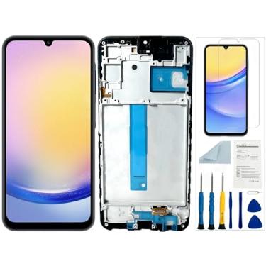 Imagem de Qinqiyue Substituição de tela para Samsung Galaxy A25 para Samsung A256 LCD preta com moldura para Samsung Galaxy A25 SM-A256 Display Touch Screen Assembly Repair Parts