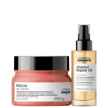 Imagem de Kit L'Oréal Professionnel Serie Expert Absolut Repair Oil Inforcer Tra
