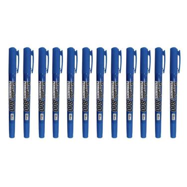 Imagem de Caixa Marcador Permanente Duplo Tilibra - c- 12 Unidades Azul