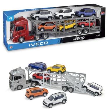Imagem de Caminhão Cegonheira Iveco 6 Jeep Renegade Caminhão Brinquedo - Usual B