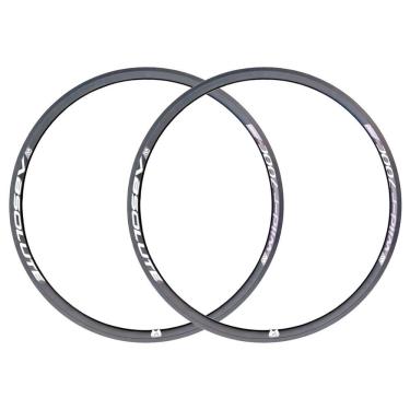 Imagem de Kit Aros Folha Speed 700x28 Furos Wild-r Presta Parede Dupla Disc Alumínio Absolute