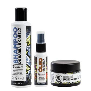 Imagem de Kit de Barba 4POR1 - Shampoo, Balm e Óleo Barba de Respeito