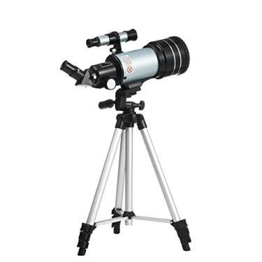 Imagem de CUTPOIY Telescópio de alto suporte telescópio profissional observação de estrelas alta ampliação entrada espaço profundo telescópio astronômico adequado para iniciantes adultos/verde (verde)