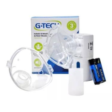 Imagem de Nebulizador Inalador de Rede Vibratoria Sem Fio G-Tech Névoa Fina Conf