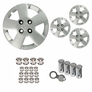 Imagem de Jogo Calota Aro 14 Celta Prisma Montana 2011 à 2017 + Selo Resinado + Tampa Ventil + Capa Parafuso