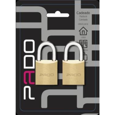 Imagem de Cadeado SM 2 E-35mm 4 Chaves Iguais - 51005516 - PADO