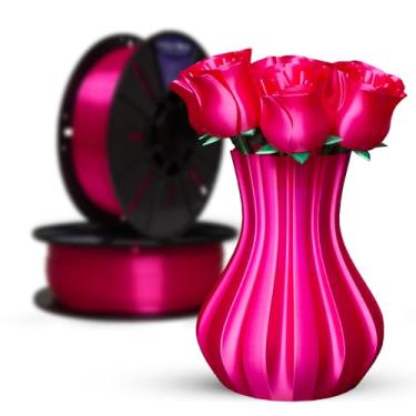 Imagem de Filamento PLA Rosa Choque V-Silk High Speed 1Kg 1,75mm Impressora 3D FDM Voolt3D