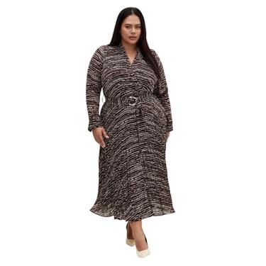 Imagem de City Chic Vestido Plus Size Angel Place in Color Noise, Ruído de cor, 25 Plus Size
