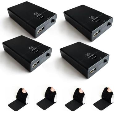 Imagem de HOLITS Caixa de 3 pilhas AA com porta de saída USB para luzes LED, bateria de 4,5 a 5 V para porta USB, suporte de baterias compactas para luzes LED de fada/cordão/cortina, decoração de baixa potência