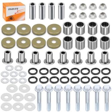 Imagem de Kit de vedação de bucha dianteira superior e inferior com parafusos para Kawasaki KFX400 para Suzuki LT-Z400 Quadsport Z 400 para Arctic Cat 400 DVX 2003-2014 09103-10033 92046-S003 92049-S024