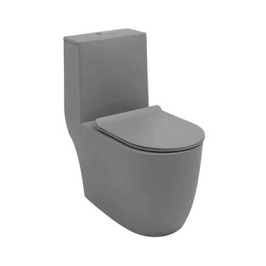 Imagem de Vaso Sanitário Monobloco Amazonita Pingoo.casa - Cinza
