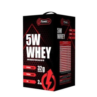 Imagem de Whey Protein 5W PoWer UP 2kg Concentrado Isolado e Hidrolisado 32g de 