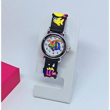 Imagem de Relógio Infantil Analógico Quartzo Pulseira silicone ajustável Esporte Desenho Animados 3D para Crianças Meninas Bebês