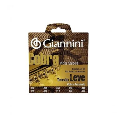 Imagem de Corda Viola Caipira Giannini Gesvl Leve Cobre Prateado