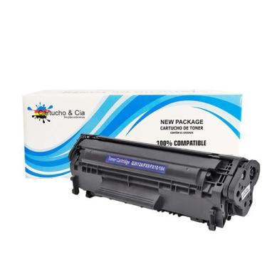 Imagem de Toner Compatível Q2612a 12a I 1020 1022 3015 3050 2K - Cartucho & Cia