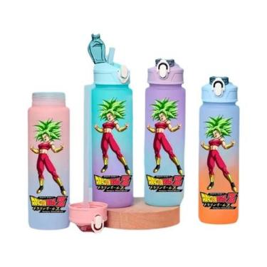 Imagem de Grande Capacidade 750 Ml Dragon Ball Son Goku Gohan Gradiente Palha Ga