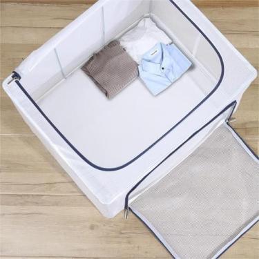 Imagem de Caixa Organizadora Cesto Cômoda Blusa Roupa Guarda Camisa Coberto Lenç