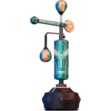 Imagem de Saco De Areia De Braço Oscilante De Bola De Velocidade Ajustável Em Altura Saco De Boxe Autônomo Sacos De Boxe De Braço Oscilante Equipamento De Treinamento De Fitness Para Cri, Green