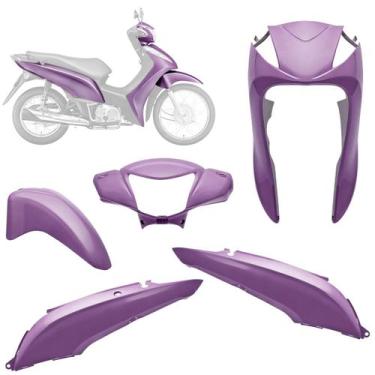 Imagem de Kit Carenagem 4 Peças Pro Tork Moto Honda Biz 125 2011 2012 2013 Subst
