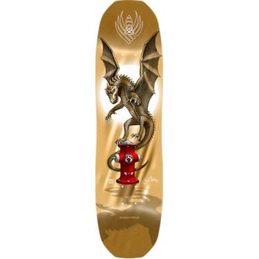 Imagem de Powell Peralta Andy Anderson Hydrant Flight Skate Deck, folha dourada, 21,3 cm x 81,3 cm
