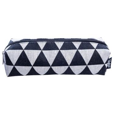 Imagem de Necessaire Estojo Slim com Fecho em Zíper Estampada Cinza