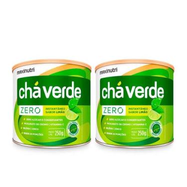 Imagem de Kit 02 Chá Verde Solúvel Zero Calorias + Vitamina C 250G - Maxinutri
