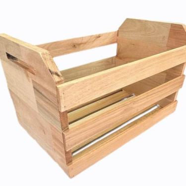 Imagem de Caixa de Madeira Tipo Caixote de Fruta 30cmx30cmx47cm Madeira do Brasi