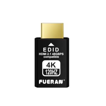 Imagem de Plugue fictício HDMI 2.1 4K 120Hz – Emulador de tela virtual de alta resolução para PC, fones de ouvido VR e adaptador de exibição fantasma sem cabeça EDID de mineração de criptomoedas (2.1-4K/120Hz