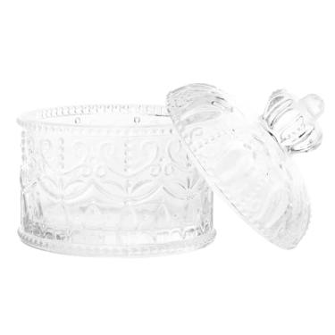 Imagem de MAGICLULU Caixa de joias de artesanato de vidro inovadora, caixa de exibição decorativa para armazenamento