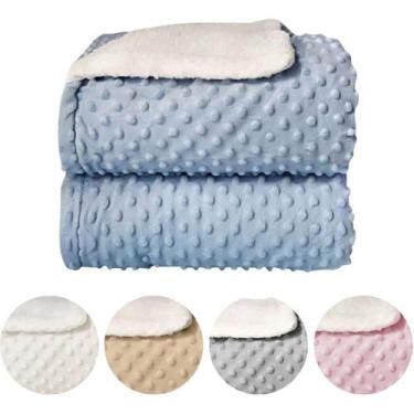 Imagem de Manta Soft Bolha Cobertor Pipoquinha Para Bebê - Mavi Baby, Azul