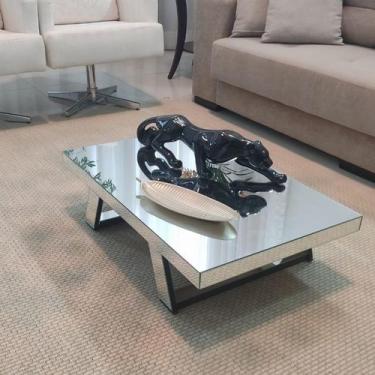 Imagem de Mesa de Centro de Sala Espelhada Ibiza C 80 X A 30 X L 50 CM - Demogla