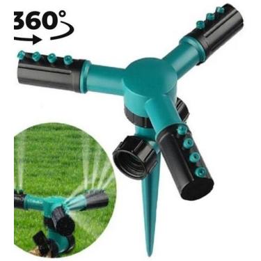 Imagem de Irrigador Giratório 360 Automático Aspersor Potente 5X Pcs - Kadê