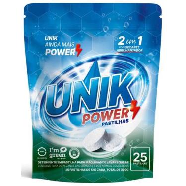Imagem de Detergente em Pastilha P/ Máquina Lava Louças com Secante Unik Power 3