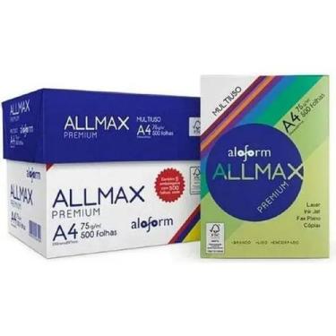 Imagem de Caixa de papel sulfite A4 AllMax 500 folhas 5 pacotes