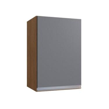 Imagem de Armário Aéreo de Cozinha Athena 40 cm 1 Porta - Casajá, FREIJO/CINZA