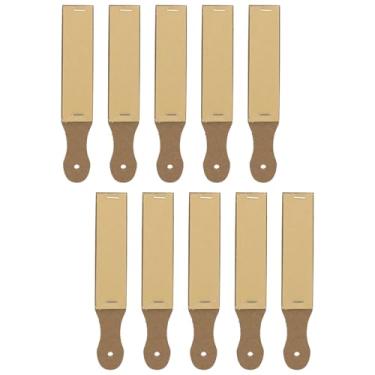 Imagem de Crapyt Afiador de lixa, 16 cm × 3 cm, 10 folhas, desenho, lixa, apontador de lápis, ferramentas de desenho para polir lápis, giz de cera, carvão e bastões pastel, 10 peças grandes