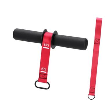 Imagem de Dynwave Fortalecedor de antebraço Blaster Equipamento de treino Exercitador de braço Rolo de pulso para trabalhadores de escritório em casa Discos de peso, Vermelho