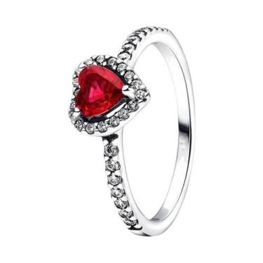 Imagem de Anel Feminino De Coração Chakra Turquesa Preto E Rosa ME Joia Fina Ori