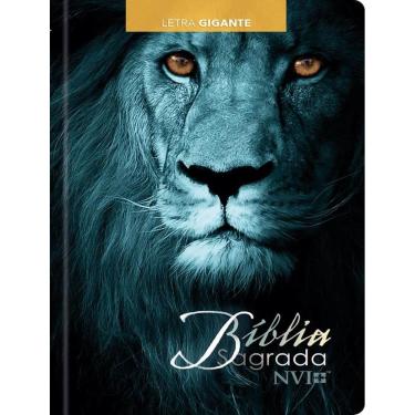 Imagem de Biblia Sagrada Nvi - Letra Gigante - Leao Azul