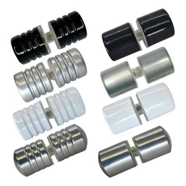 Imagem de 2X Puxador Box De Banheiro Aluminio Porta Vidro Blindex 1629