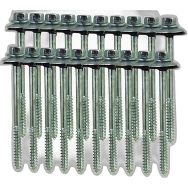 Imagem de Kit 20 Parafuso Para Telha Com Arruelas 5/16``X85 Mm