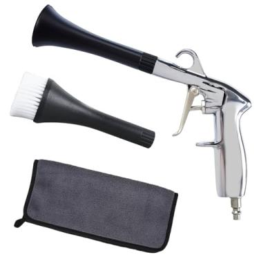 Imagem de Ferramenta de sopro de limpeza de carro, ferramenta de sopro de ar de alta pressão com 2 bicos, ferramenta de limpeza de soprador de ar interior de carro multifuncional, ferramenta profissional de