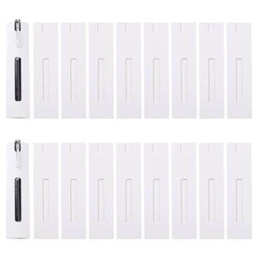 Imagem de NBEADS 140 caixas de presente de caneta kraft, bolsas brancas para exibição de caneta em branco com janela para exibição de caneta-tinteiro esferográfica, caneta-tinteiro e material de escritório, 16