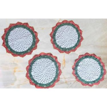 Imagem de Sousplat de crochê, tipo natalino